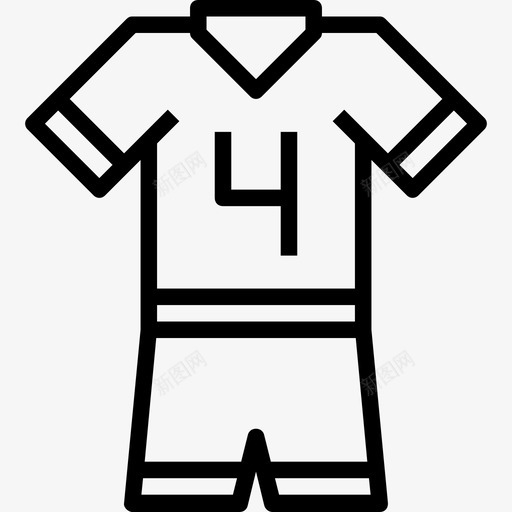 足球运动衫足球元素3直线型图标svg_新图网 https://ixintu.com 直线型 足球元素3 足球运动衫