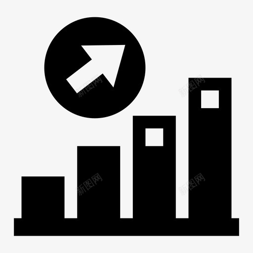 增长分析收入图标svg_新图网 https://ixintu.com 分析 增长 收入 稳固的业务 统计