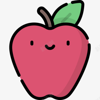 苹果22岁返校线性颜色图标图标