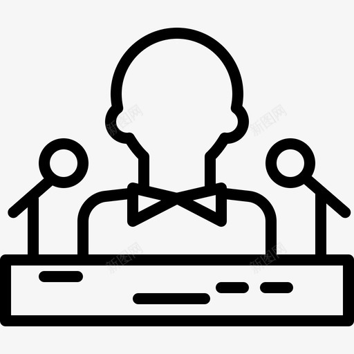 演示新闻10直线图标svg_新图网 https://ixintu.com 新闻10 演示 直线