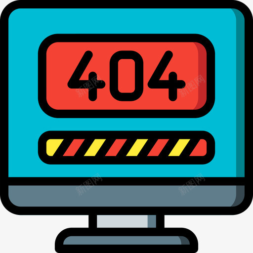 404错误技术支持18线性颜色图标svg_新图网 https://ixintu.com 404错误 技术支持18 线性颜色