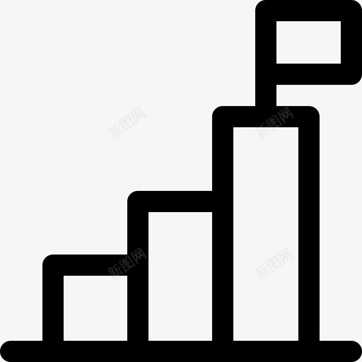 条形图成功4线性图标svg_新图网 https://ixintu.com 成功4 条形图 线性