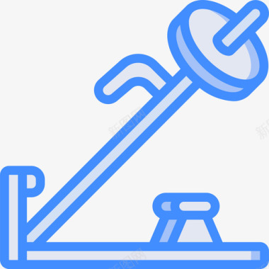 重量健身器材14蓝色图标图标