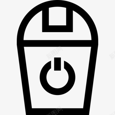 垃圾桶家庭自动化11线性图标图标