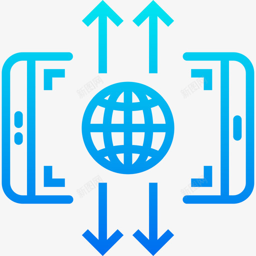 智能手机智能手机应用程序3渐变图标svg_新图网 https://ixintu.com 智能手机 智能手机应用程序3 渐变