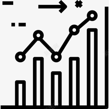 条形图科学40线性图标图标