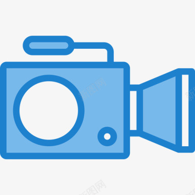 摄像机多媒体和娱乐9蓝色图标图标