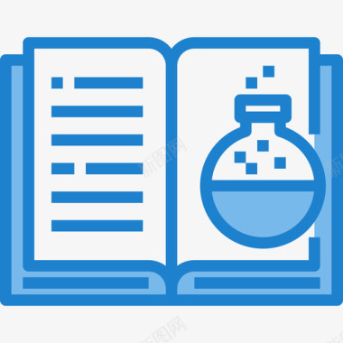 科学书籍36学校蓝色图标图标