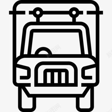 自卸汽车运输56直线图标图标