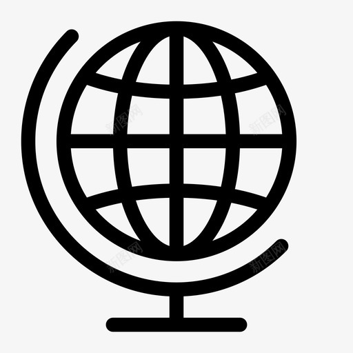 桌球地球地理图标svg_新图网 https://ixintu.com 世界 地球 地理 桌球 瘦人 行星