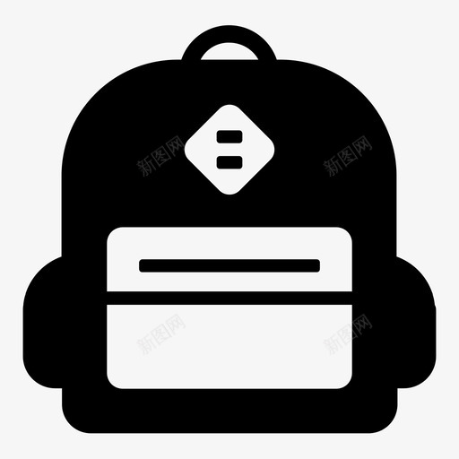 背包学校学生图标svg_新图网 https://ixintu.com 学校 学生 实用包 旅行 背包