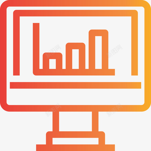 分析教育130梯度图标svg_新图网 https://ixintu.com 分析 教育130 梯度