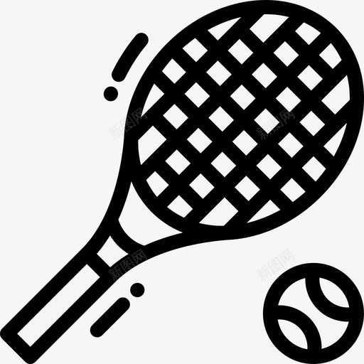 网球酒店服务13直线图标svg_新图网 https://ixintu.com 直线 网球 酒店服务13
