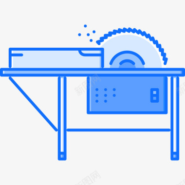 圆锯12号楼蓝色图标图标