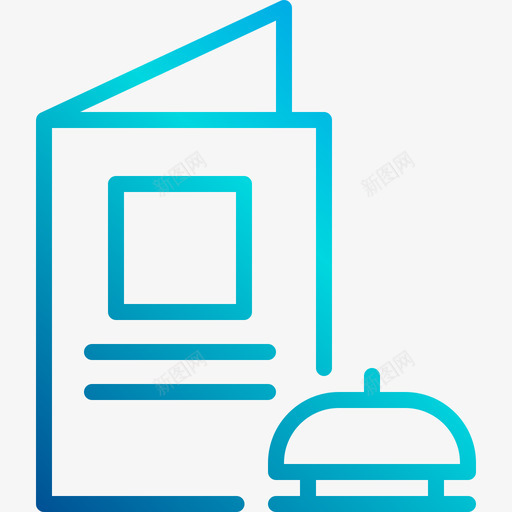 菜单烹饪和食物线性梯度图标svg_新图网 https://ixintu.com 烹饪和食物 线性梯度 菜单