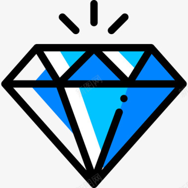 钻石创业和新业务8颜色省略图标图标