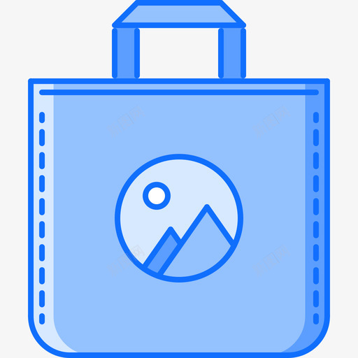 袋子品牌3蓝色图标svg_新图网 https://ixintu.com 品牌3 蓝色 袋子