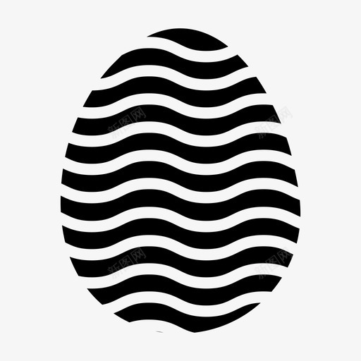鸡蛋图案复活节彩蛋图标svg_新图网 https://ixintu.com 图案 复活节彩蛋 食物 鸡蛋