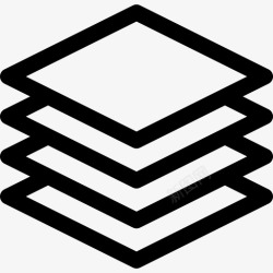 6层层信息图元素6线性图标高清图片