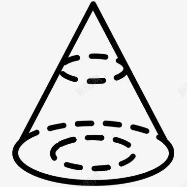 圆锥体二维二维造型图标图标