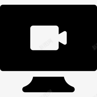 视频计算机功能3填充图标图标