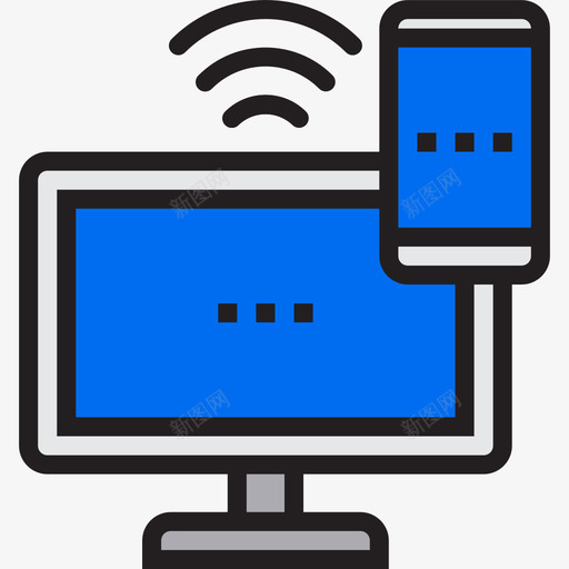 反应灵敏通讯网络线性色彩图标svg_新图网 https://ixintu.com 反应灵敏 线性色彩 通讯网络