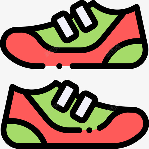 运动鞋14号自行车线性颜色图标svg_新图网 https://ixintu.com 14号自行车 线性颜色 运动鞋