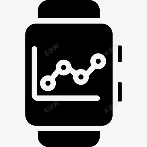 智能手表分析5固态图标svg_新图网 https://ixintu.com 分析5 固态 智能手表