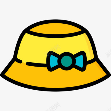 帽子夏装2线性颜色图标图标