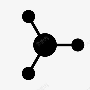 原子填充化学点图标图标