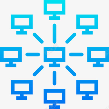 网络通信网络2梯度图标图标