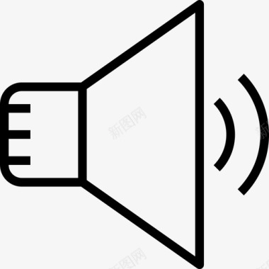 扬声器多媒体21线性图标图标