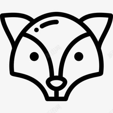 狐狸野生动物15直系图标图标