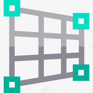 网格照片编辑工具平面图标图标