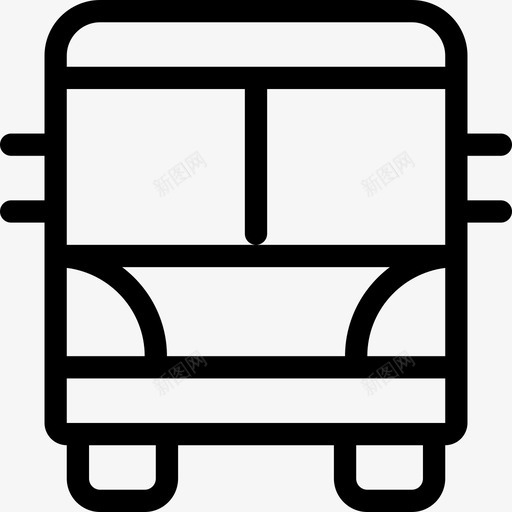 巴士地图和位置2直线图标svg_新图网 https://ixintu.com 地图和位置2 巴士 直线