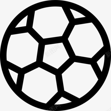 足球大学7直线型图标图标
