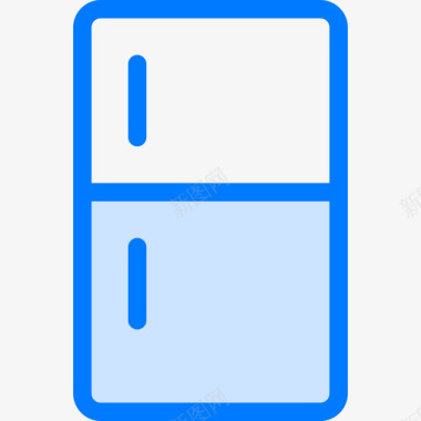 冰箱厨房40蓝色图标图标