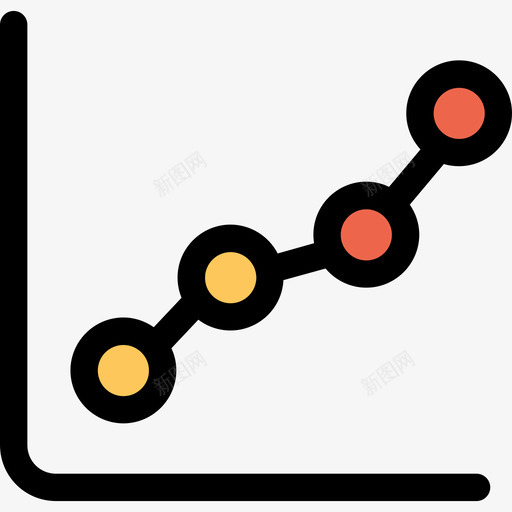 折线图广告17线颜色橙色图标svg_新图网 https://ixintu.com 广告17 折线图 线颜色橙色