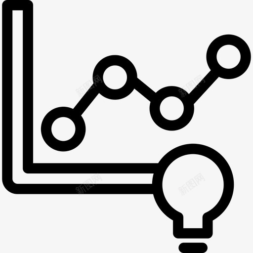 折线图分析4线性图标svg_新图网 https://ixintu.com 分析4 折线图 线性