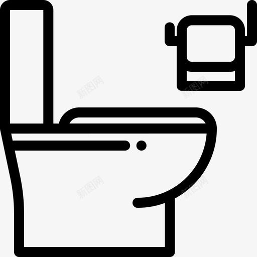 卫生间浴室用品2直线型图标svg_新图网 https://ixintu.com 卫生间 浴室用品2 直线型