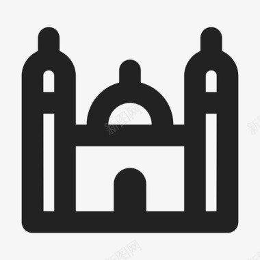 清真寺伊斯兰教宗教图标图标