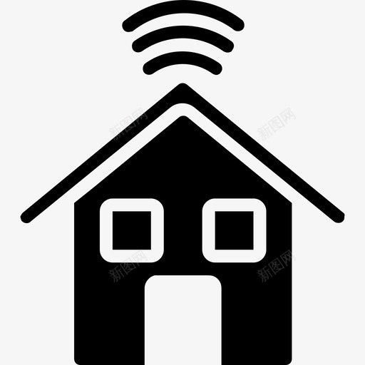智能住宅未来科技4填充图标svg_新图网 https://ixintu.com 填充 智能住宅 未来科技4