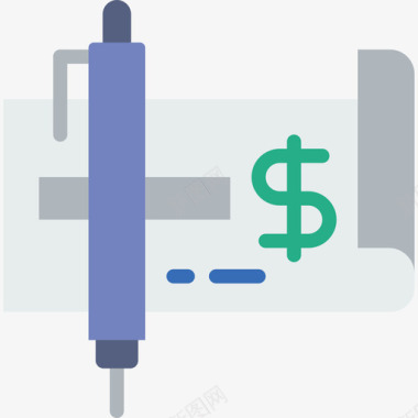 支票商业和金融37单位图标图标