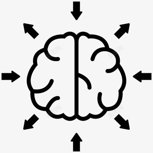 思维头脑头脑风暴图标svg_新图网 https://ixintu.com 商业战略第1部分 头脑 头脑风暴 思维 思考