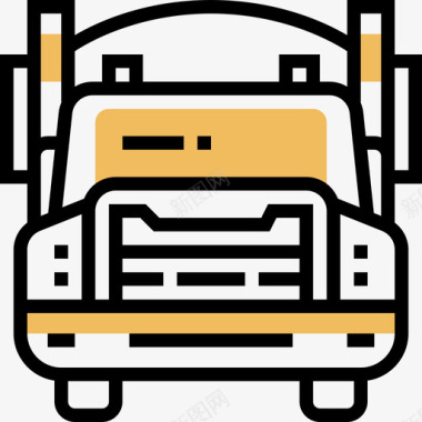 卡车运输55黄影图标图标
