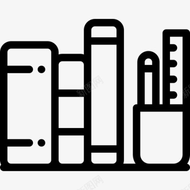 书籍学院7线性图标图标