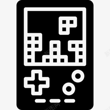 Gameboy设备33实心图标图标