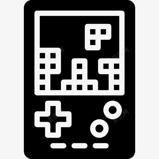 Gameboy设备33实心图标svg_新图网 https://ixintu.com Gameboy 实心 设备33