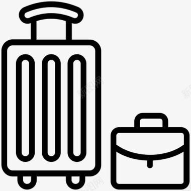 行李行李箱旅行袋图标图标