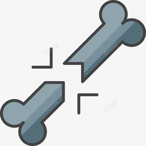骨医院36线状颜色图标svg_新图网 https://ixintu.com 医院36 线状颜色 骨